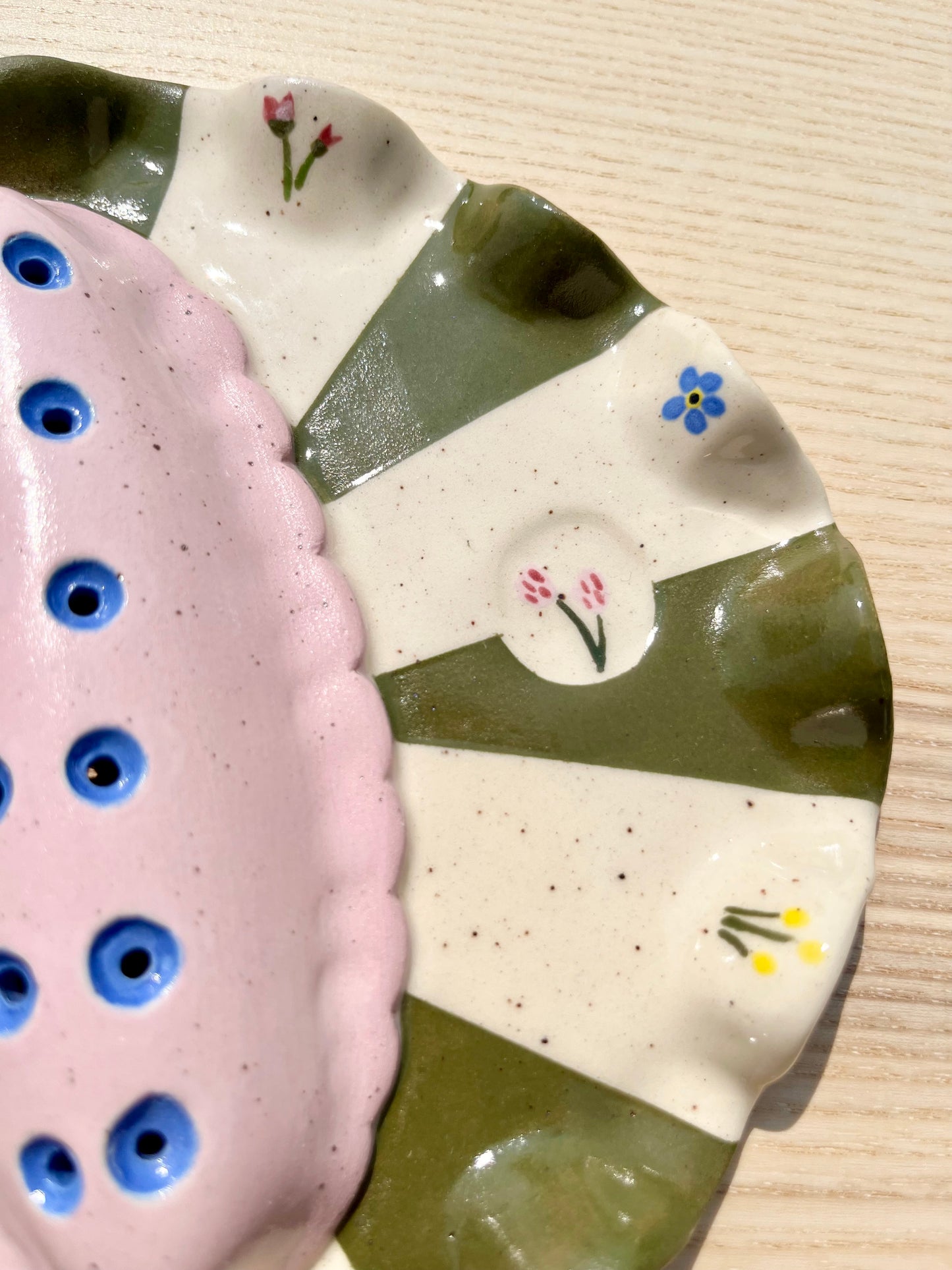 Floral Jewelry Tray and Pot