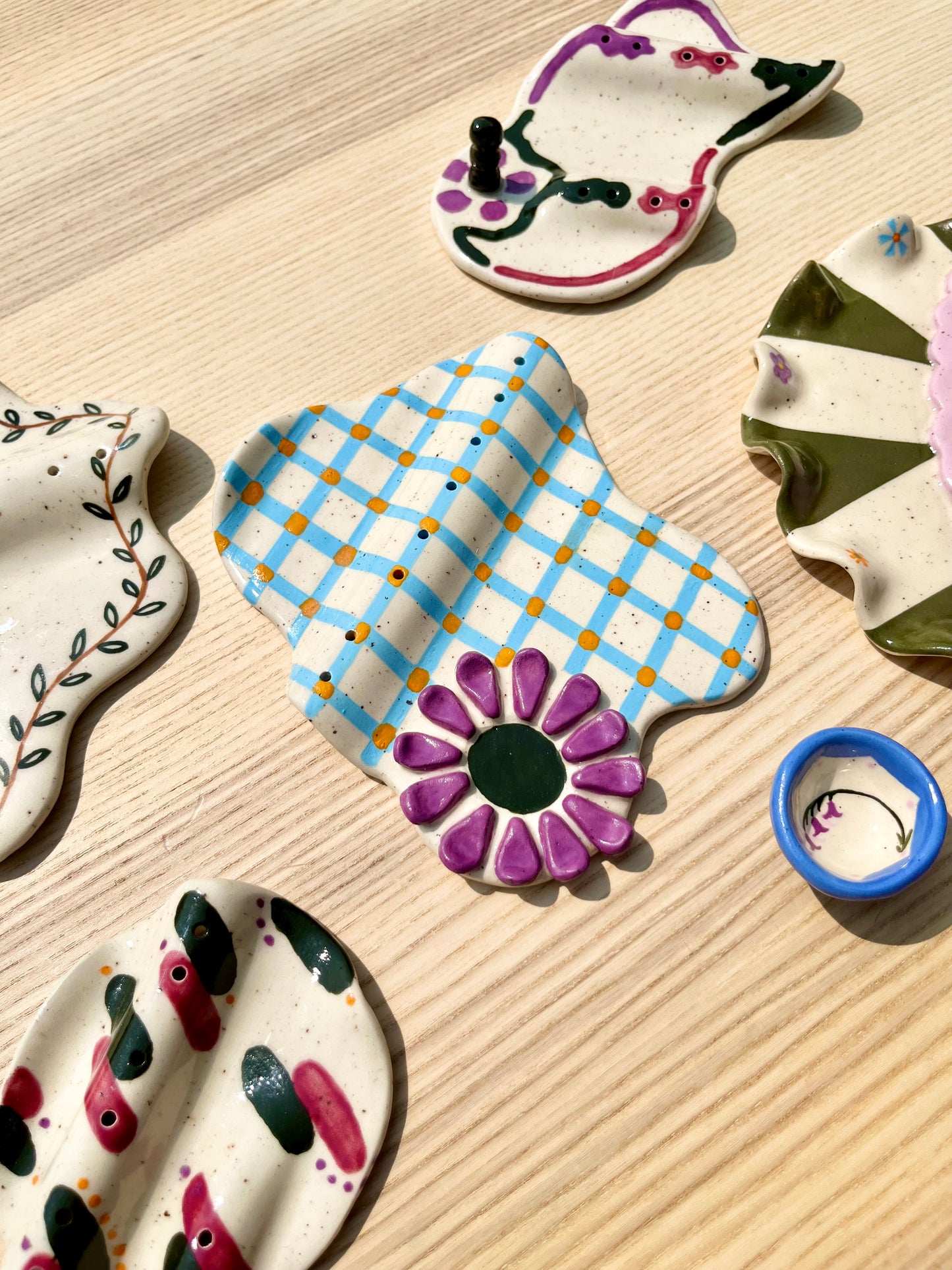 Checkered Wavy Jewelry Tray