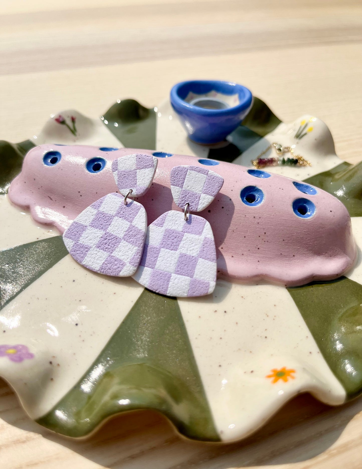 Floral Jewelry Tray and Pot