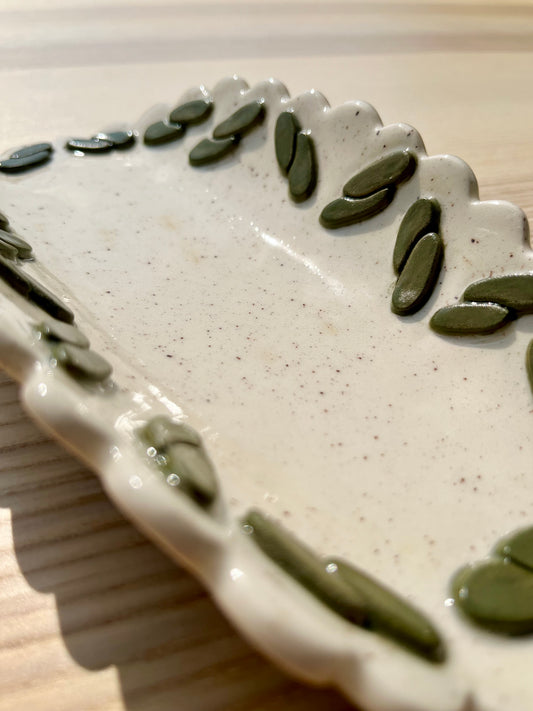 Olive Pebbles Serving Tray