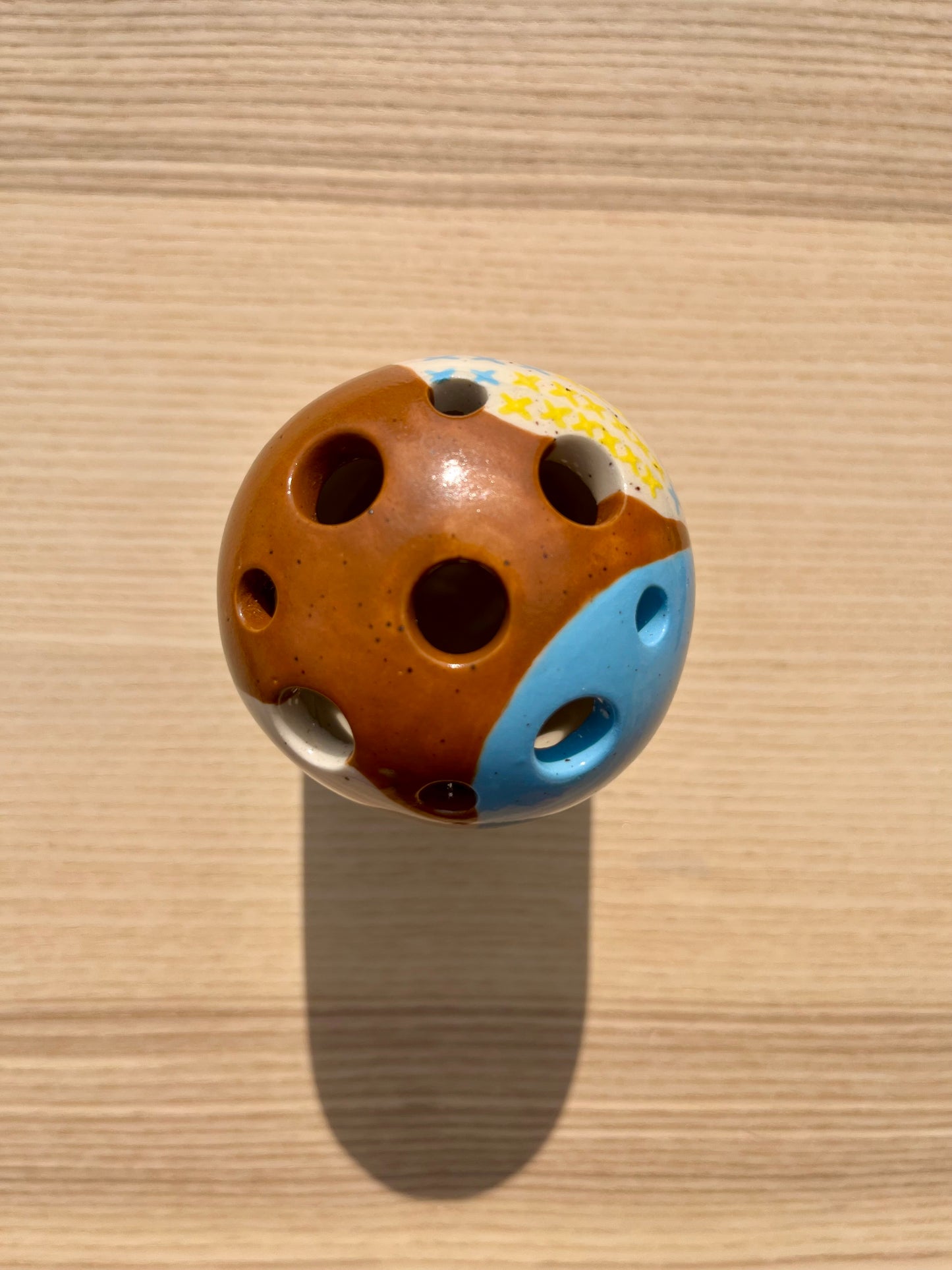 Pale Blue Droplet Bud Vase