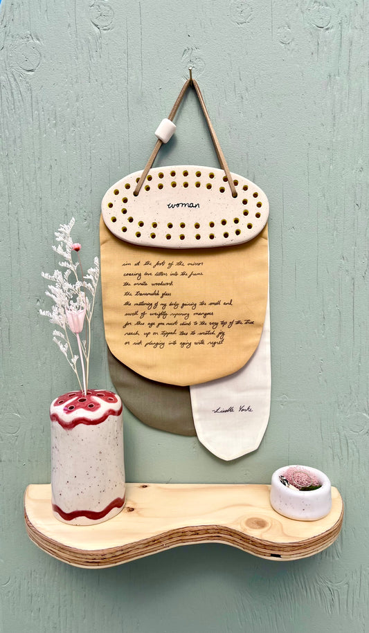 'woman' Poetry Wall Hanging