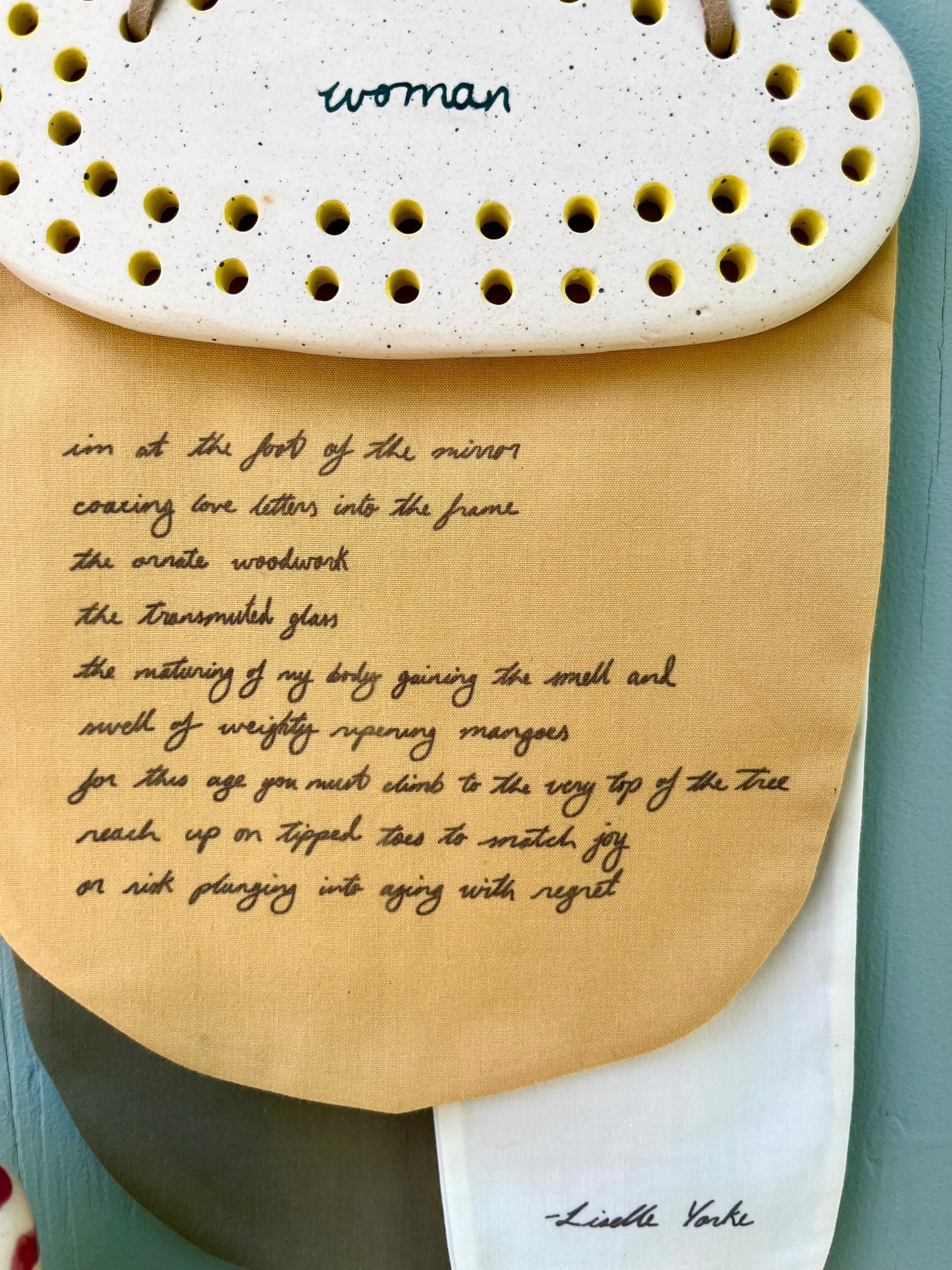 'woman' Poetry Wall Hanging