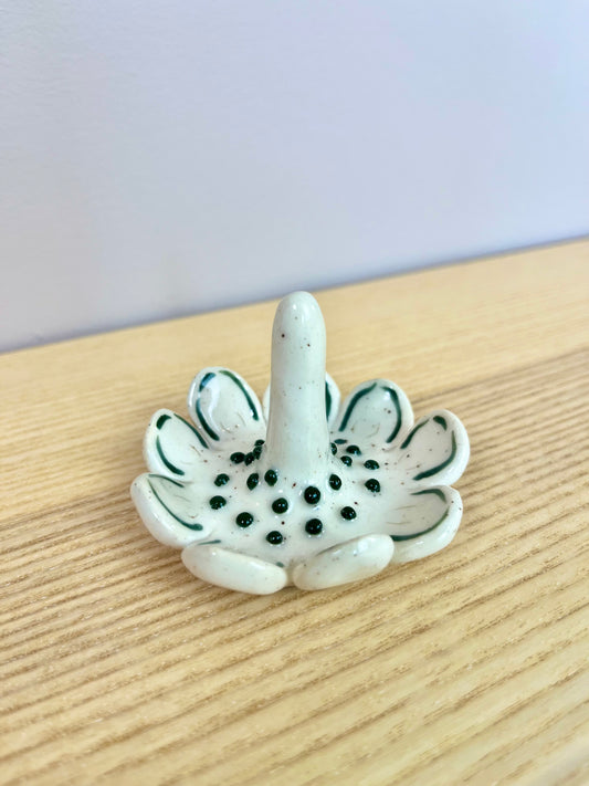 Very Dark Green Petals & Drops II