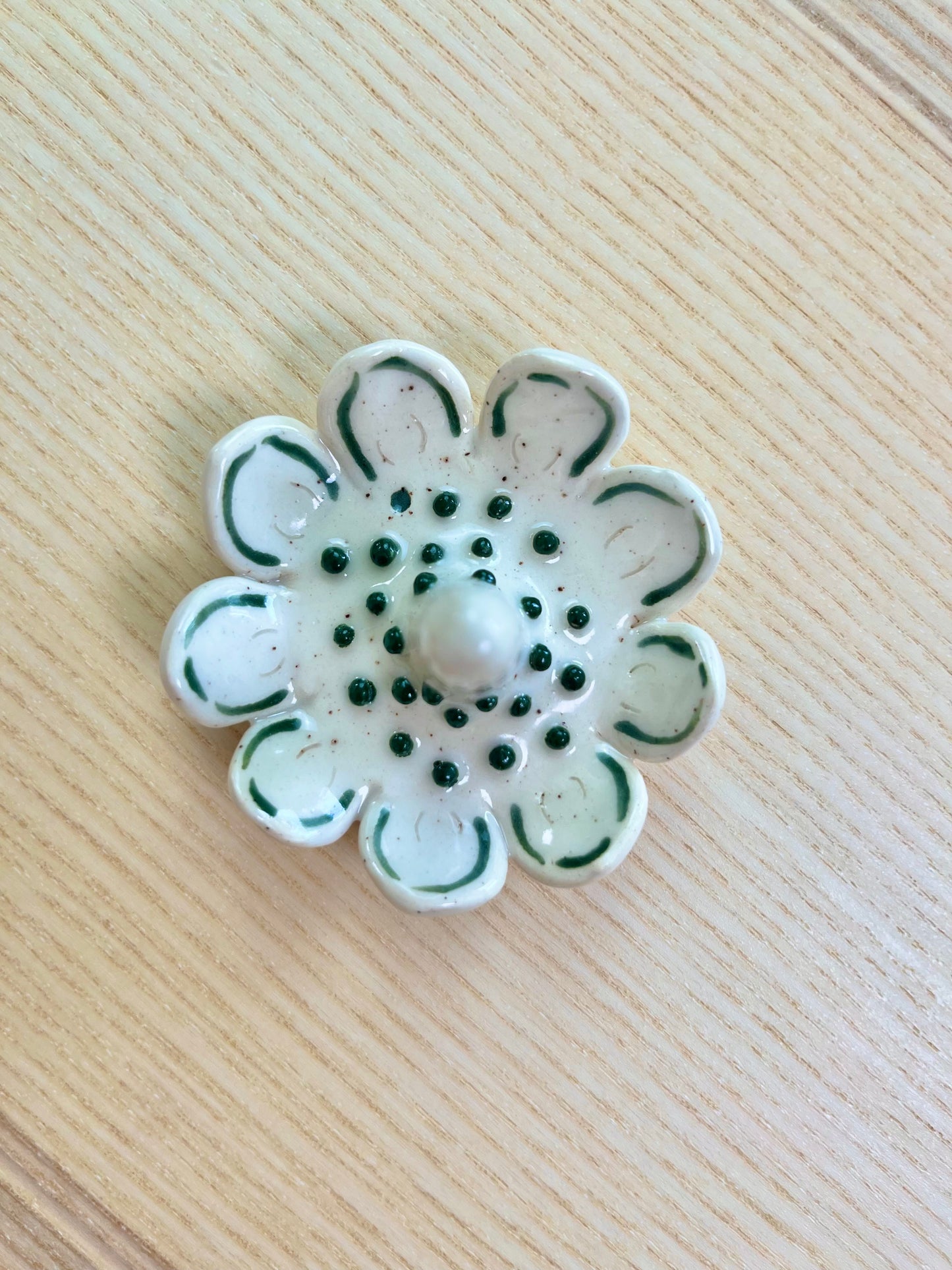 Very Dark Green Petals & Drops II