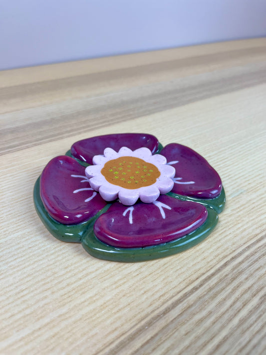 Plum Lily Pad Dish -  Seconds Sale