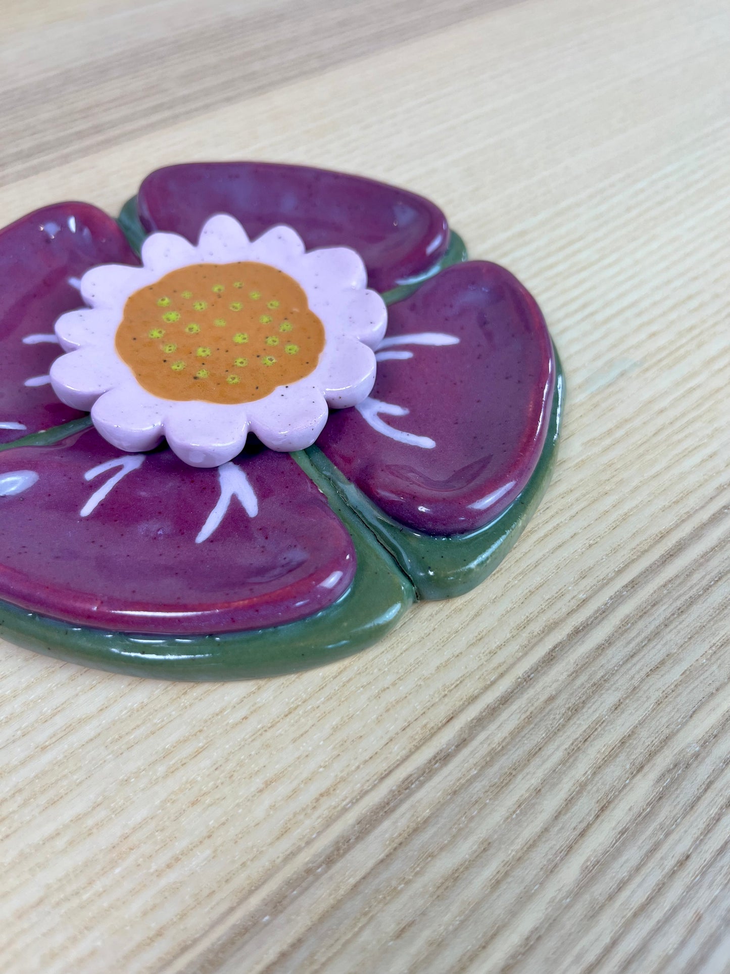 Plum Lily Pad Dish - Seconds Sale
