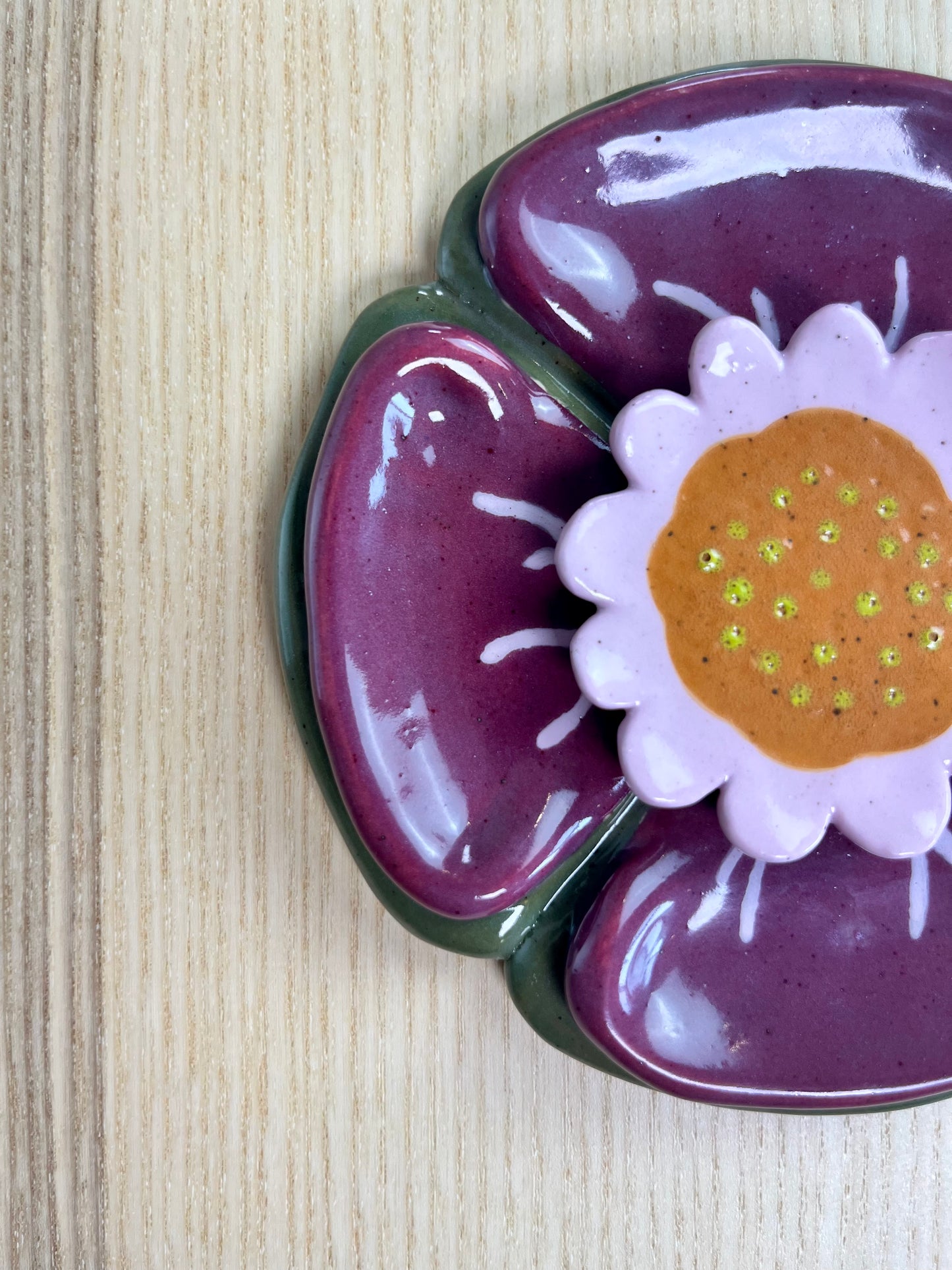 Plum Lily Pad Dish - Seconds Sale