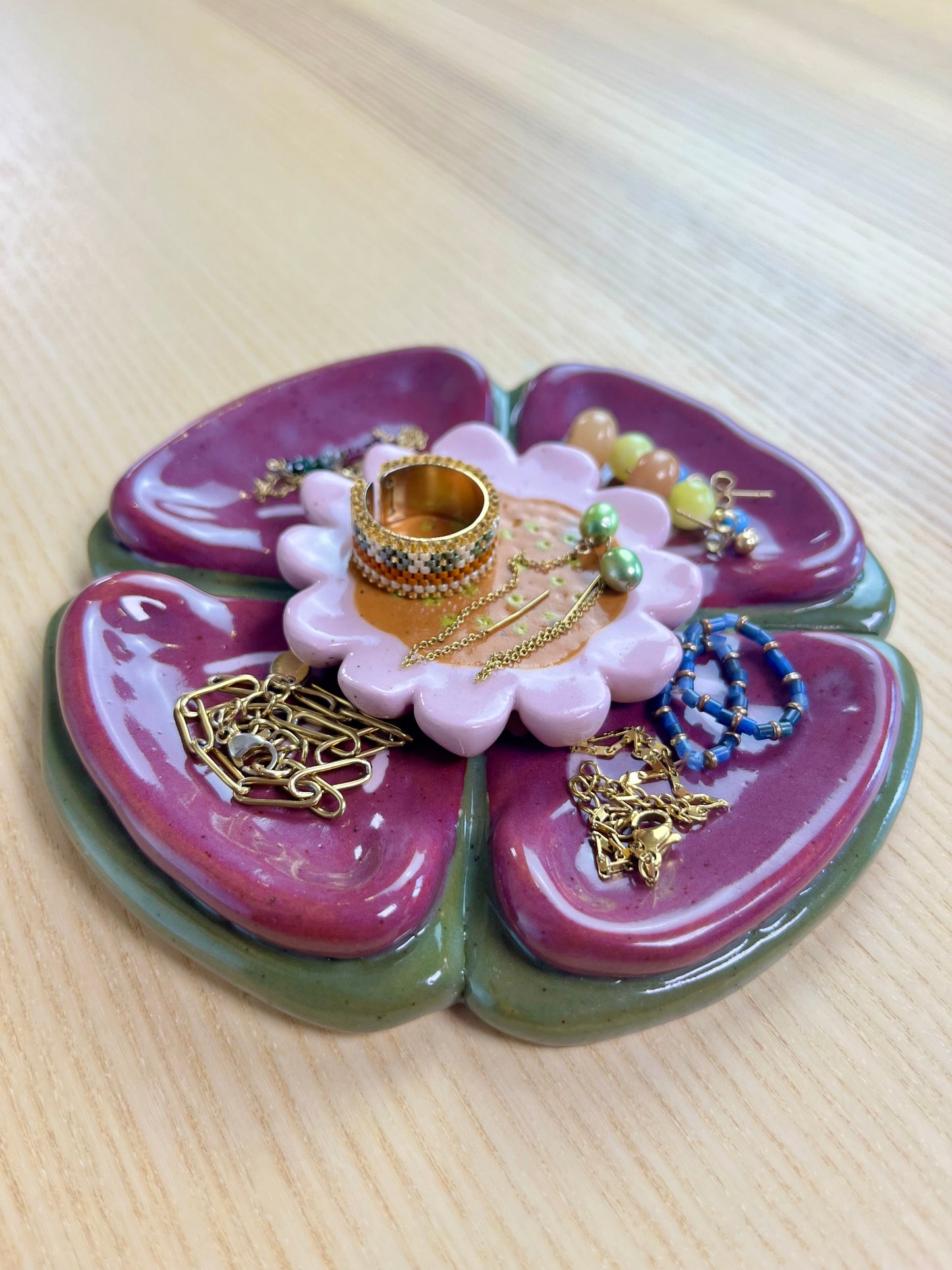 Plum Lily Pad Dish - Seconds Sale