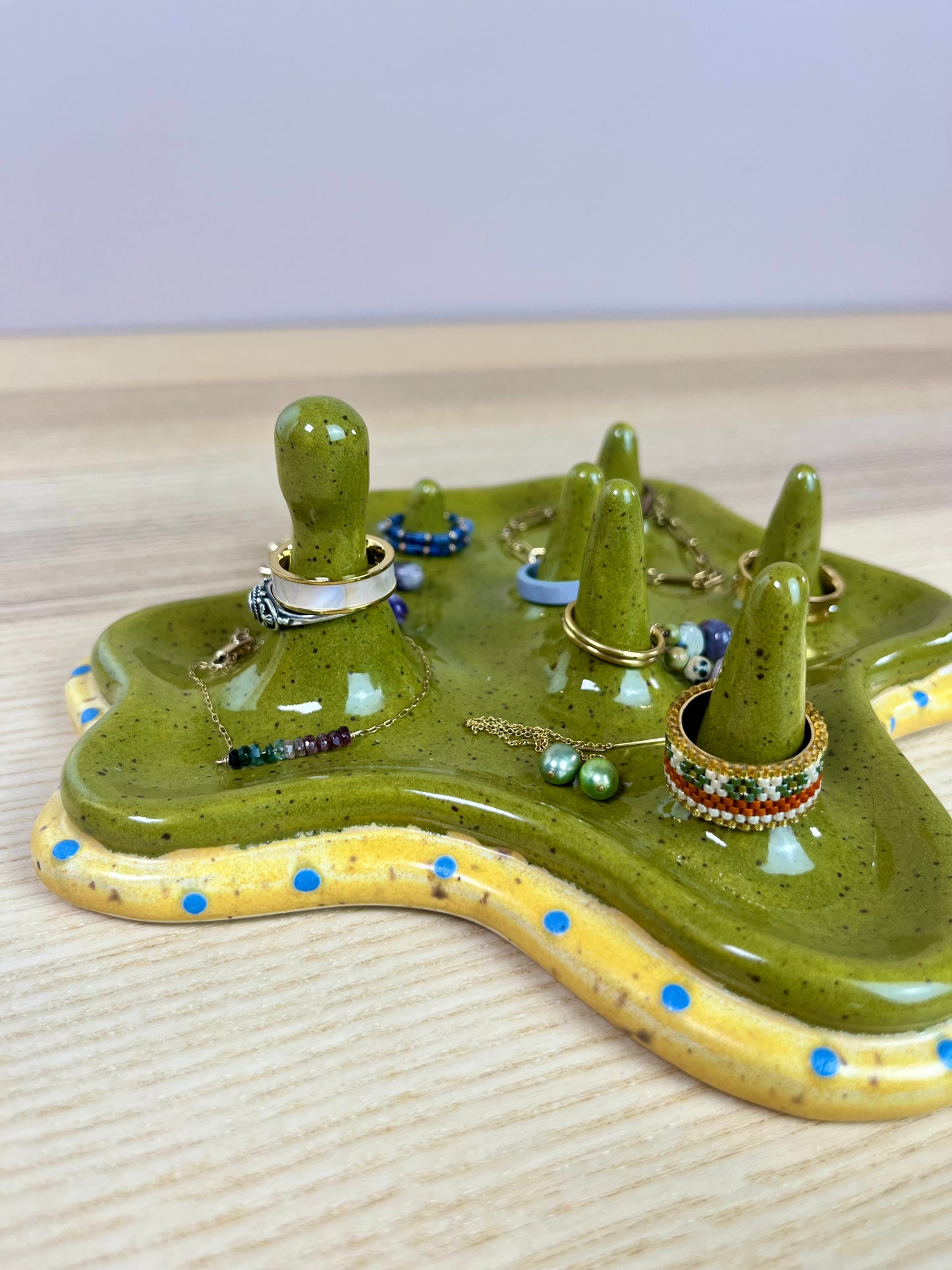Deep Olive Ring Holder