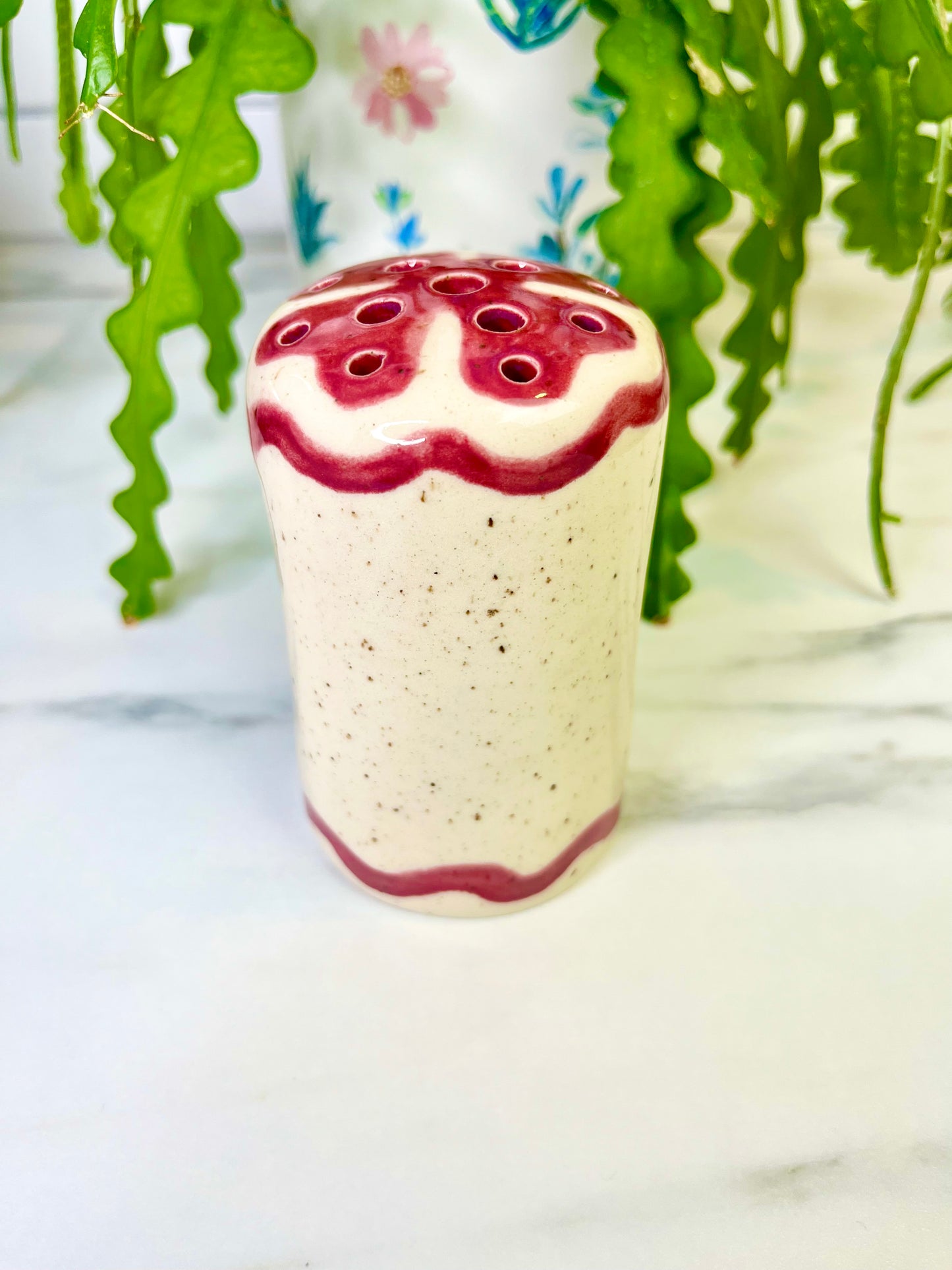 A Warm Pink Flower Bud Vase