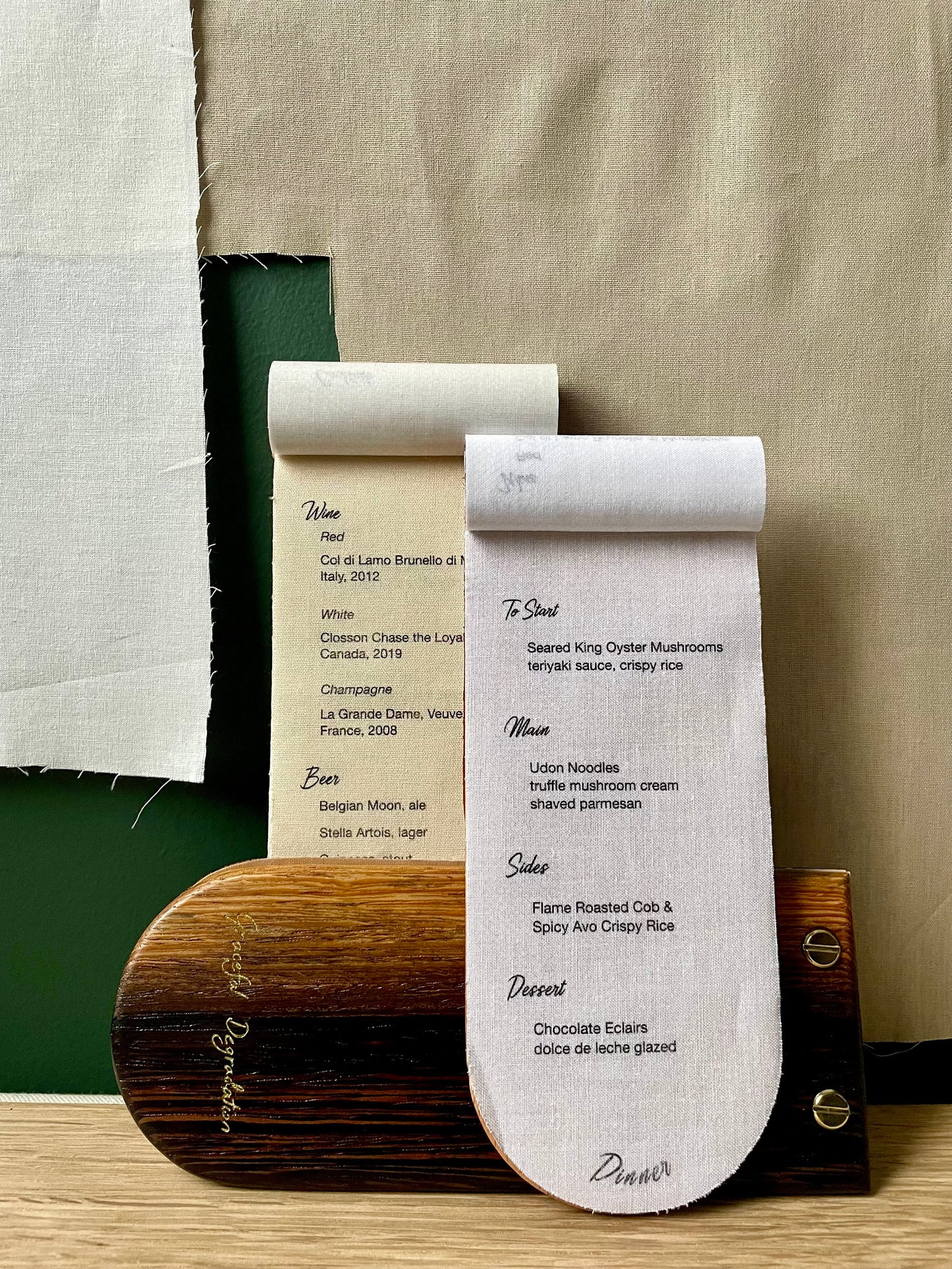 Dinner Menus