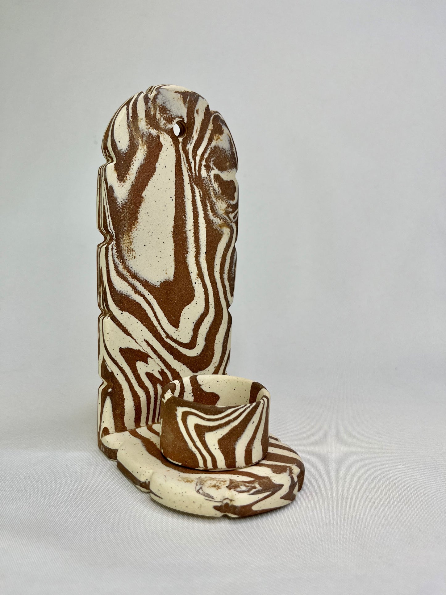 Marbled Jewelry Shelf & Pot