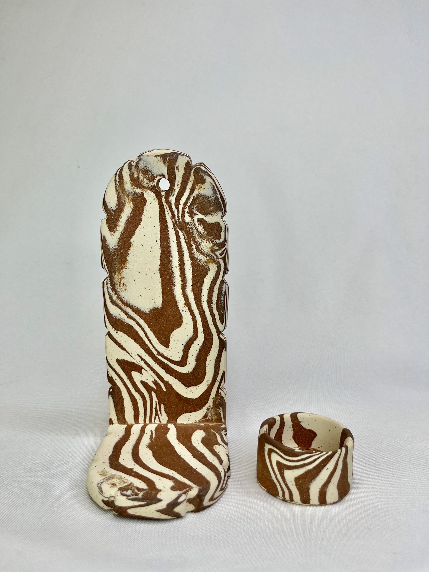 Marbled Jewelry Shelf & Pot