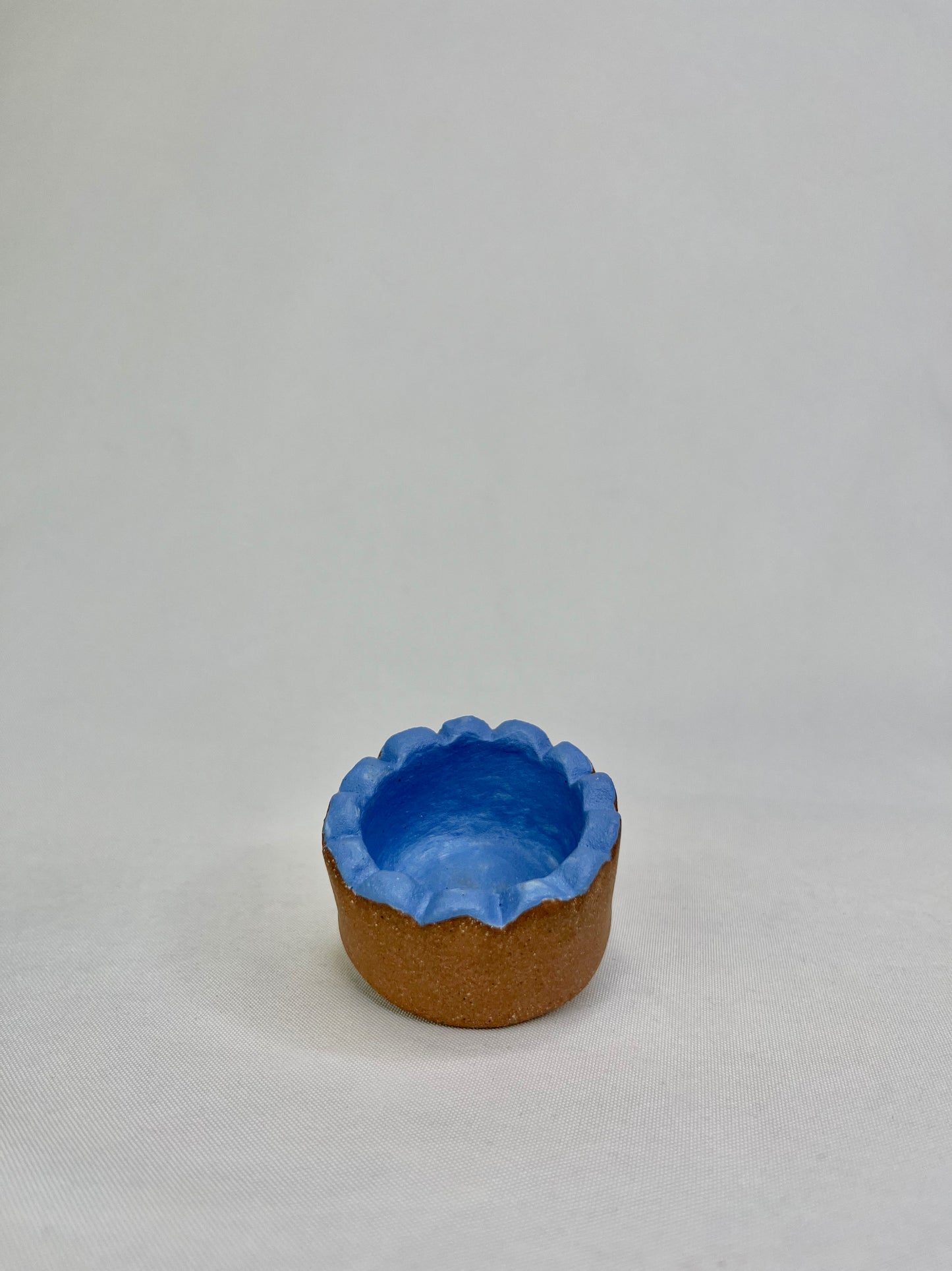 Bright Blue Afro Lady Jewelry Shelf & Pot