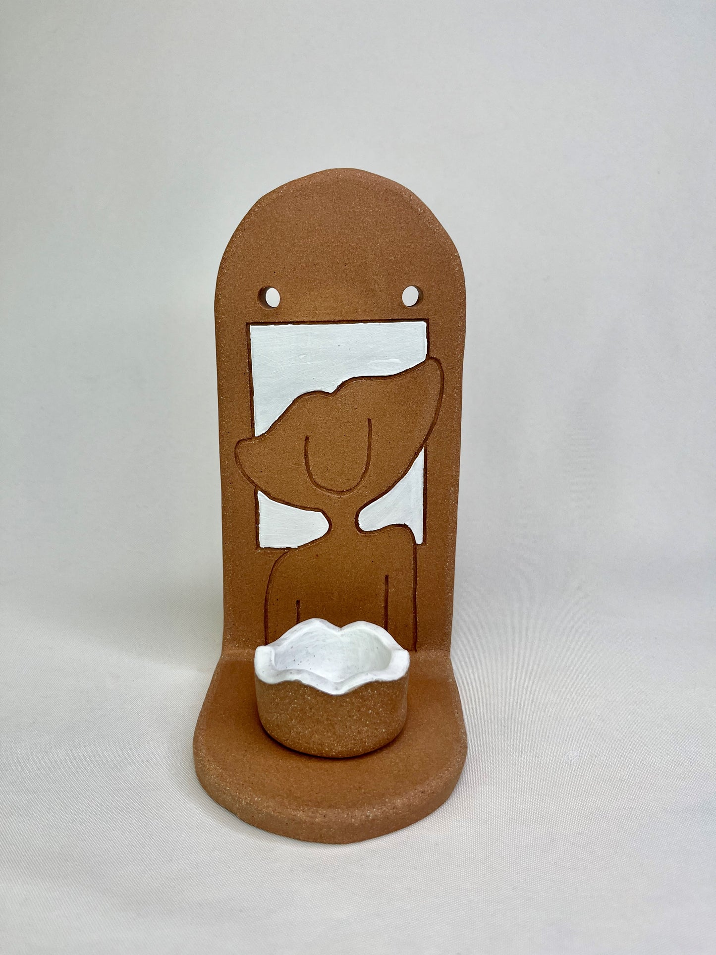 Fine Afro Lady Jewelry Shelf & Pot