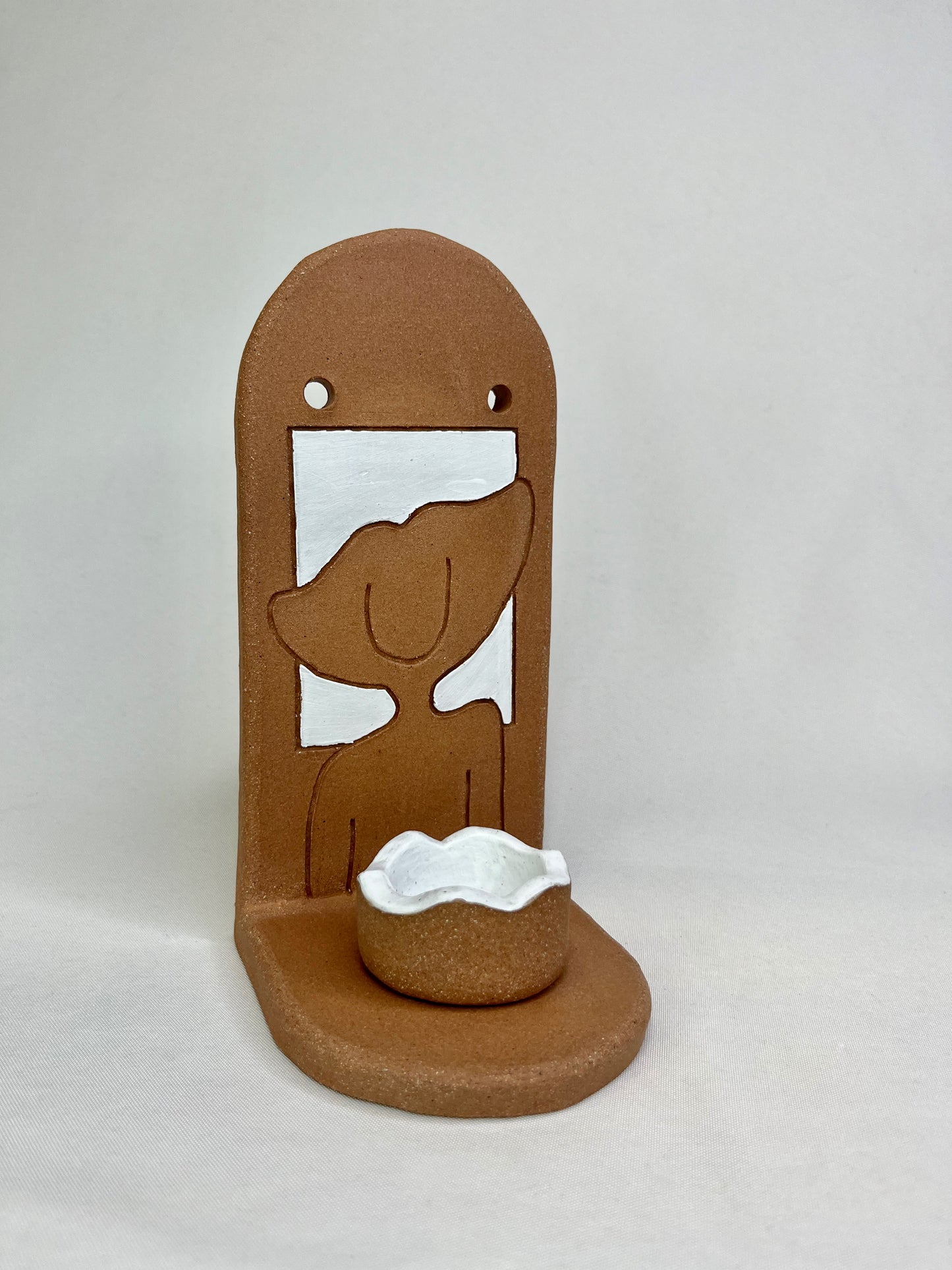 Fine Afro Lady Jewelry Shelf & Pot