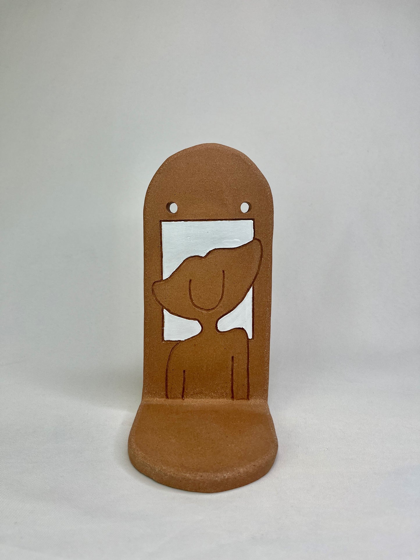 Fine Afro Lady Jewelry Shelf & Pot