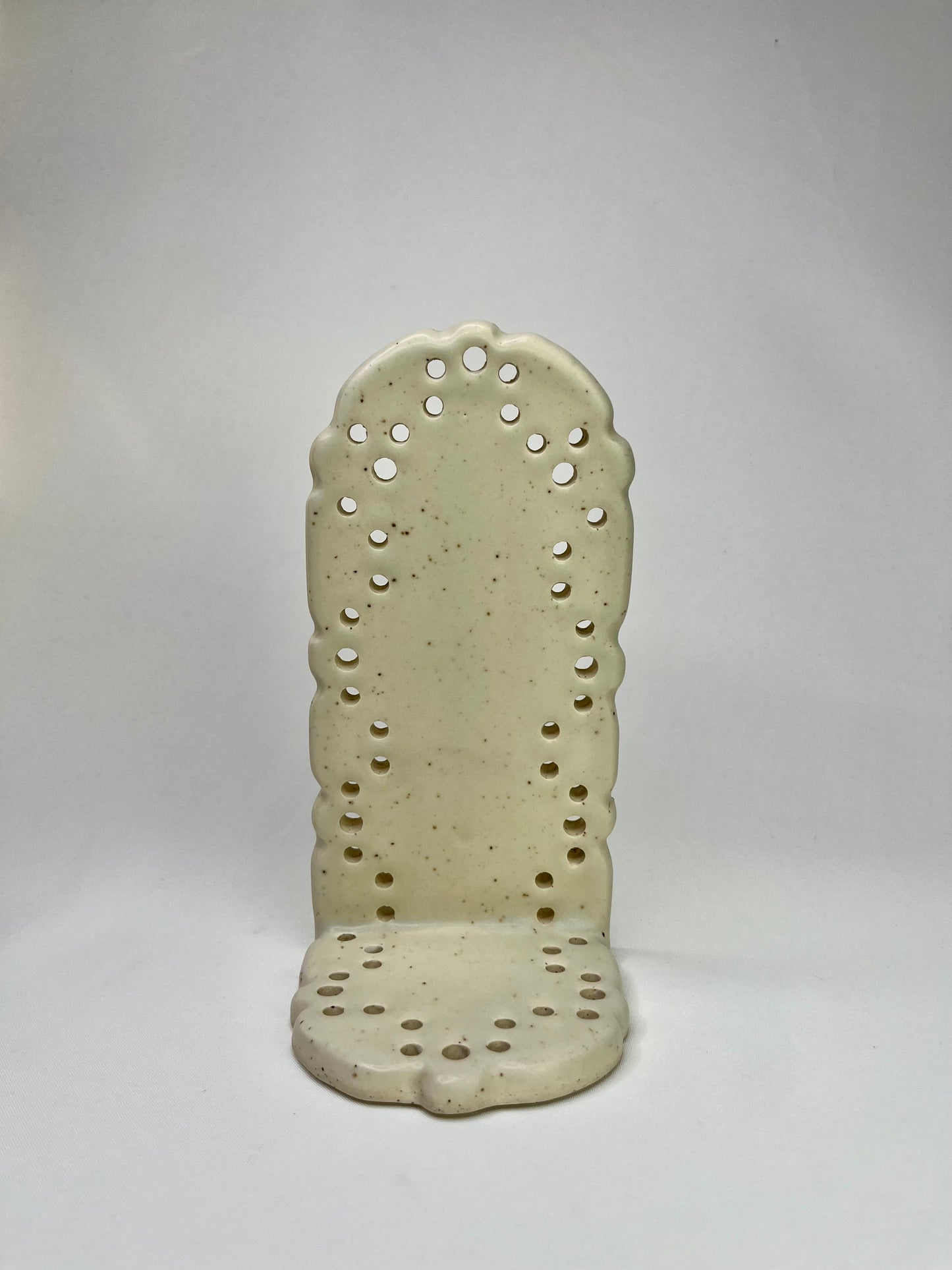 Cream Lace Jewelry Shelf & Pot - Seconds Sale