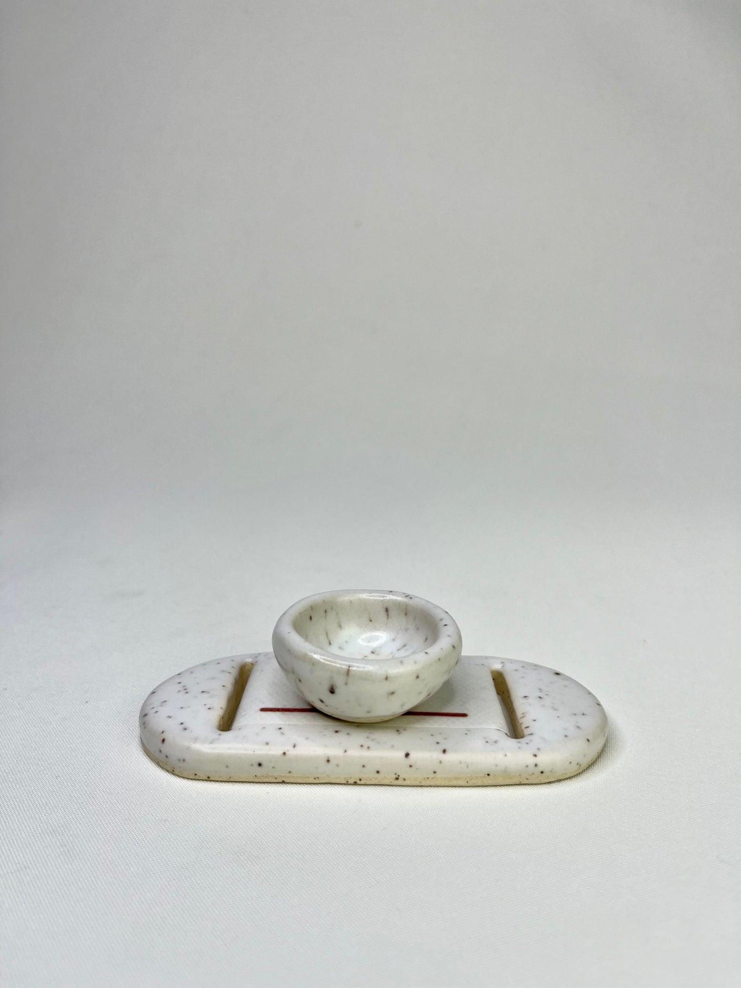 Medium White Sunshine Jewelry Tray & Pot