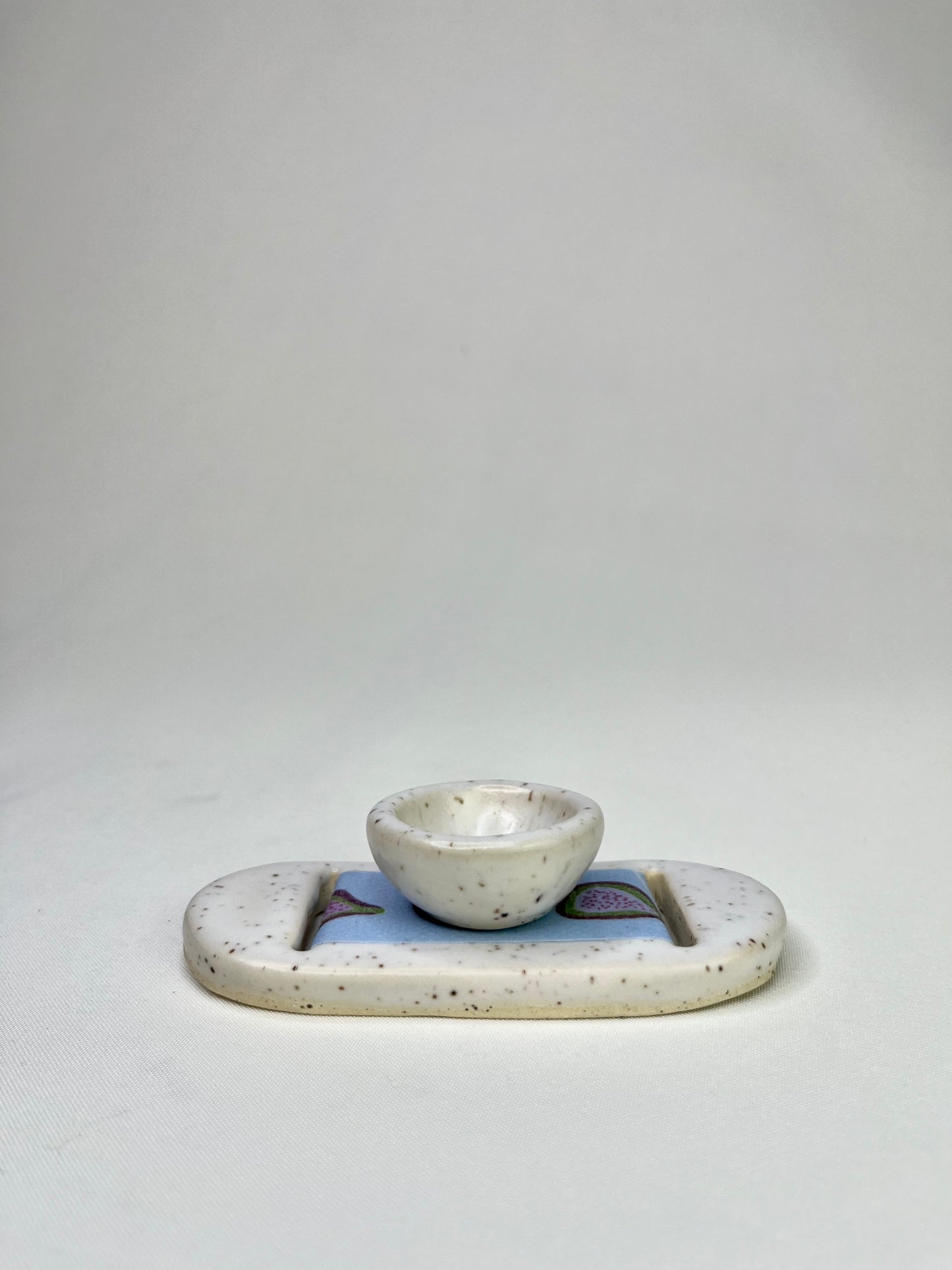 Medium White Figs Jewelry Tray & Pot