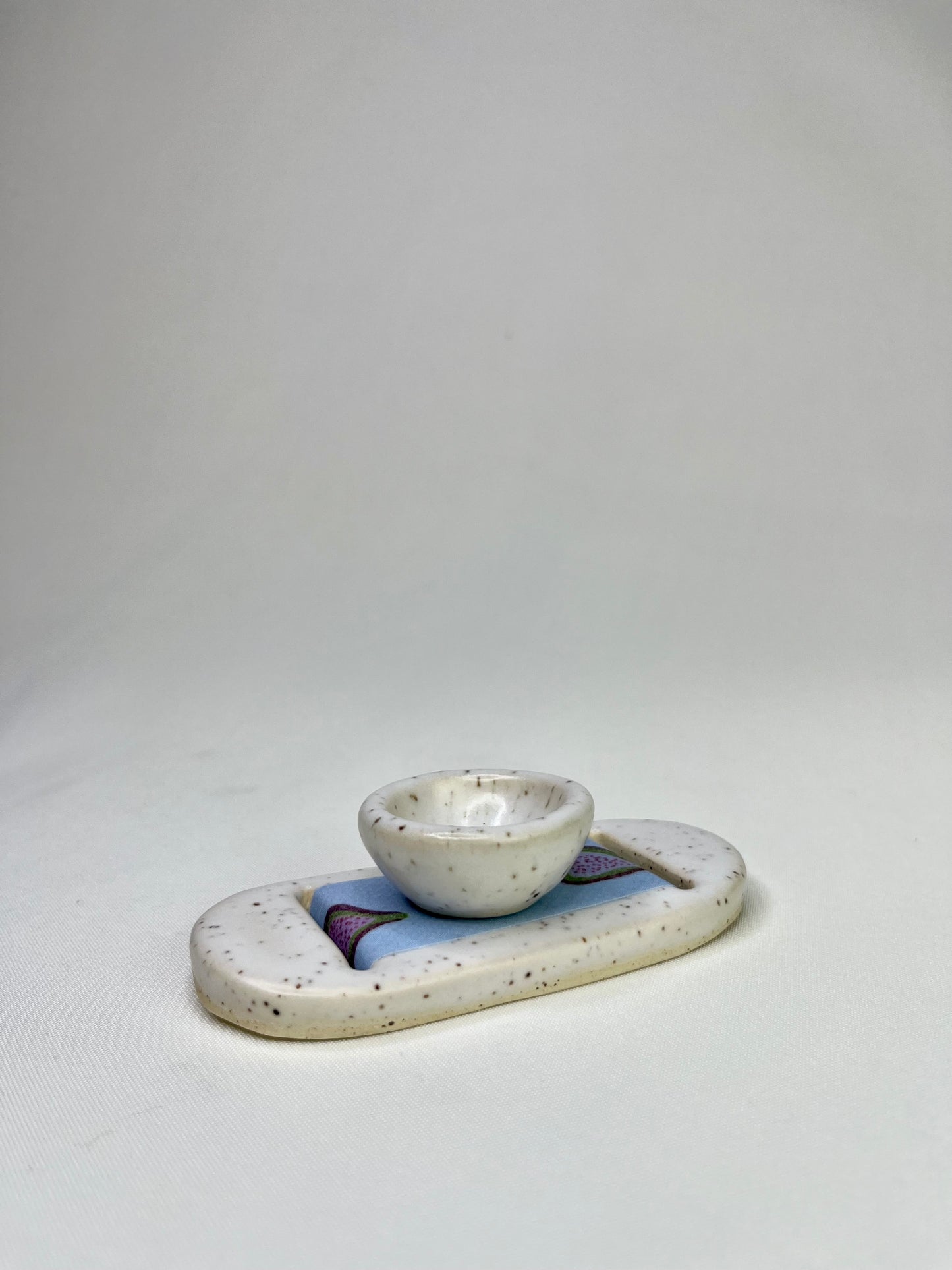 Medium White Figs Jewelry Tray & Pot