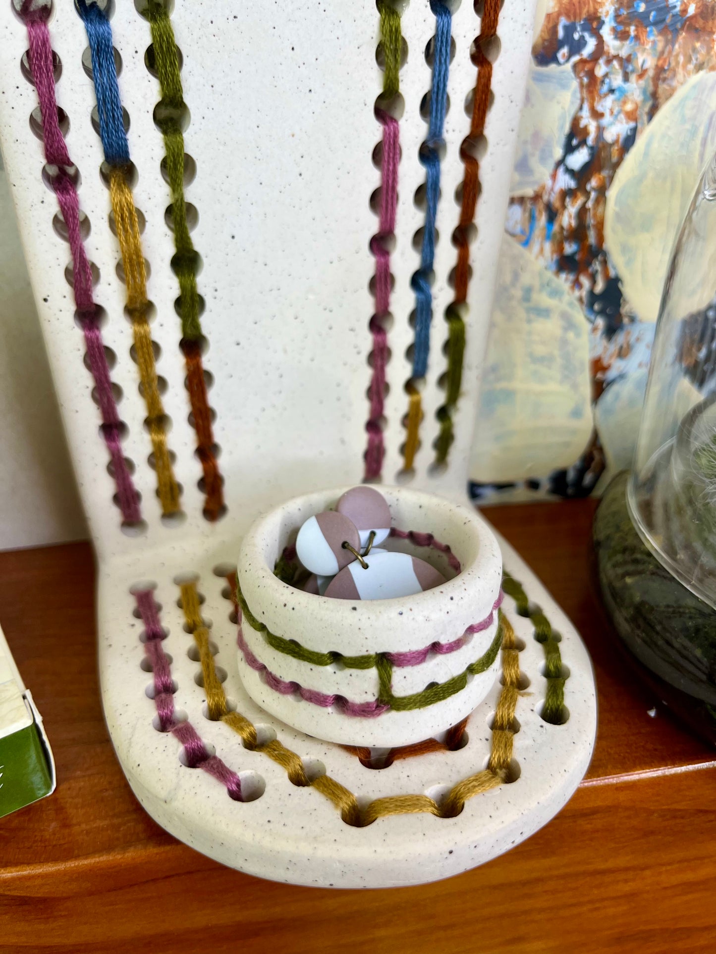 Woven Swirl Jewelry Shelf & Pot - Seconds Sale