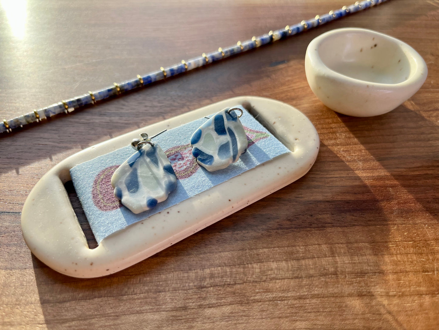 Large Cream Fig Jewelry Tray & Pot