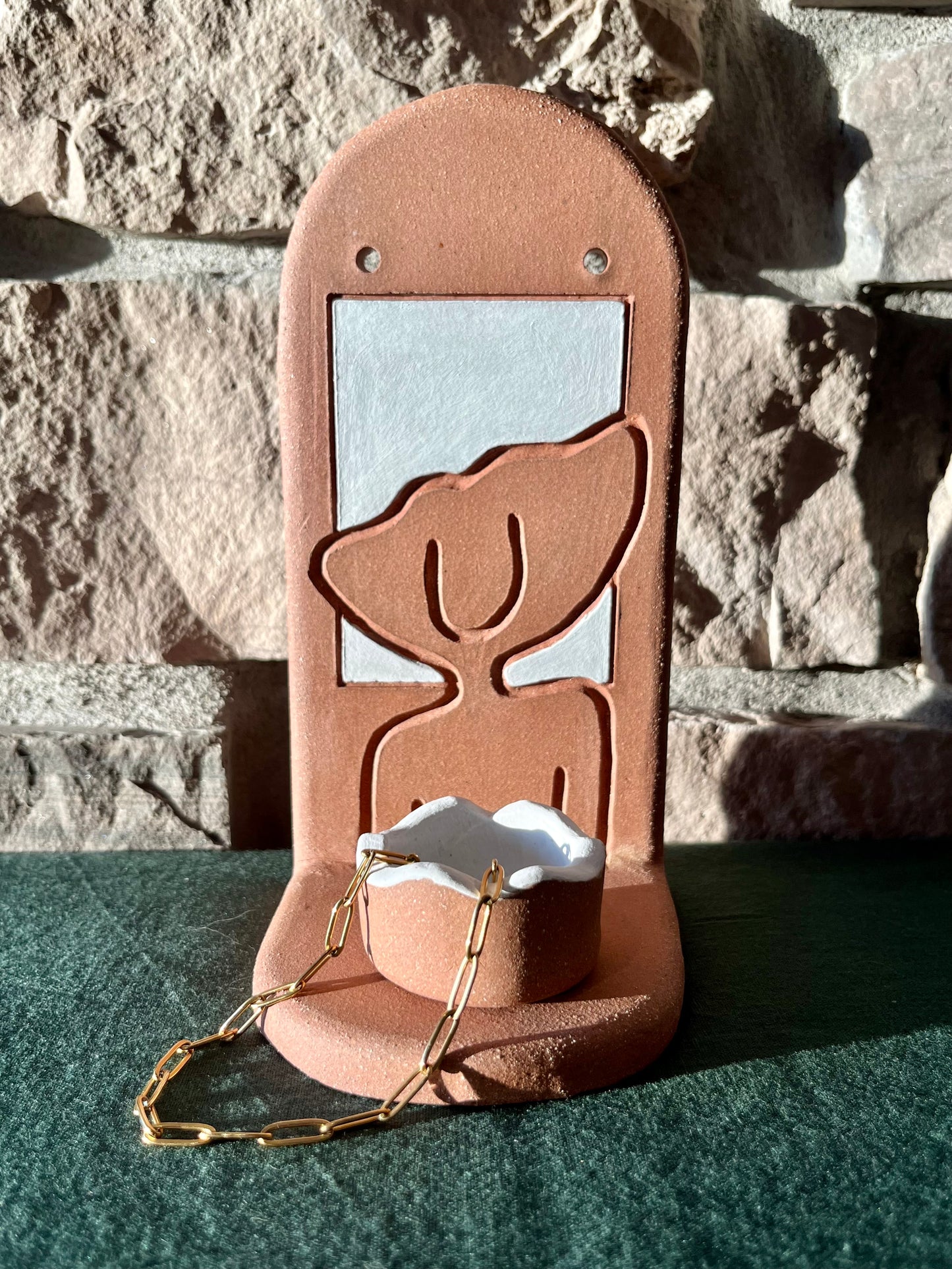 Afro Lady Jewelry Shelf & Pot
