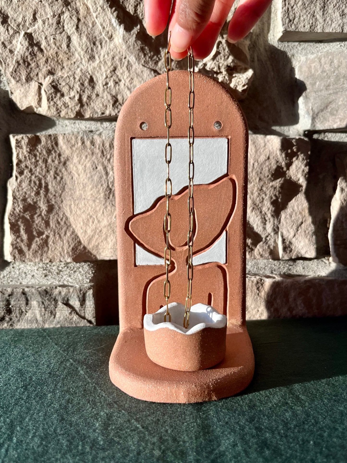 Afro Lady Jewelry Shelf & Pot