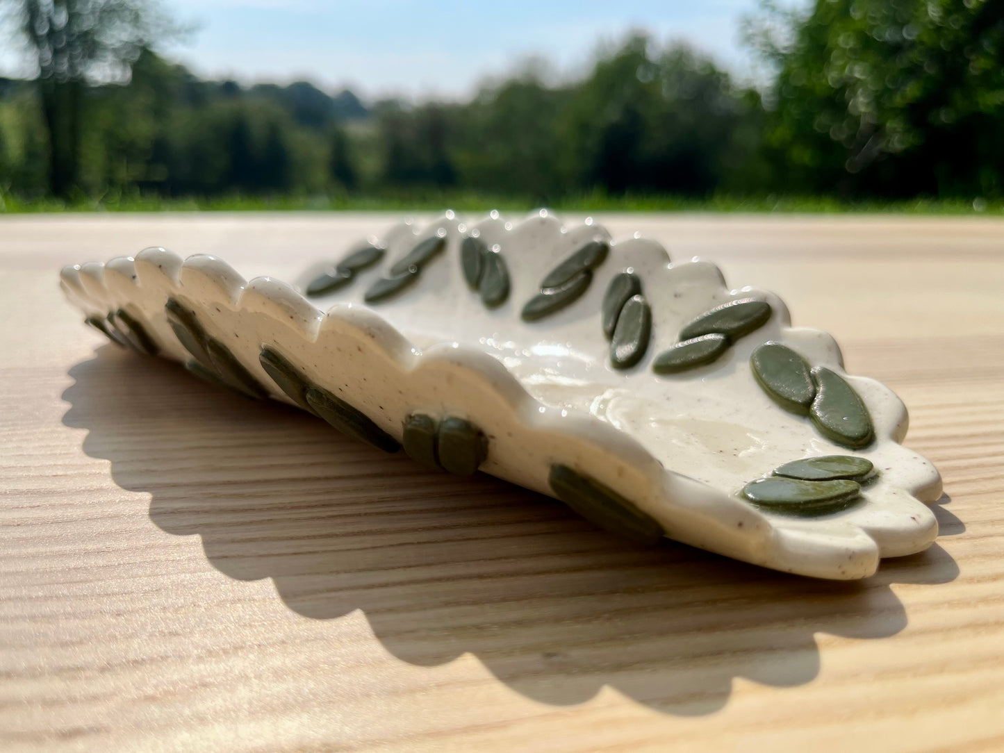 Olive Pebbles Serving Tray