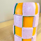 Orange & Pink Checkered Vase - Seconds Sale
