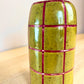 Olive Green & Burgundy Vase