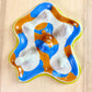 Honey & Periwinkle Lined Ring Holder