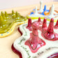Raspberry Turrets & Poetry Ring Holder