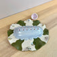 Ice Blue Floral Jewelry Tray and Pot -  Seconds Sale