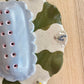 Ice Blue Floral Jewelry Tray and Pot -  Seconds Sale