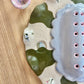 Ice Blue Floral Jewelry Tray and Pot -  Seconds Sale