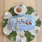 Ice Blue Floral Jewelry Tray and Pot -  Seconds Sale