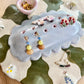 Ice Blue Floral Jewelry Tray and Pot -  Seconds Sale