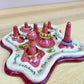 Raspberry Turrets & Poetry Ring Holder