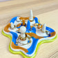 Honey & Periwinkle Lined Ring Holder