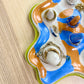 Honey & Periwinkle Lined Ring Holder