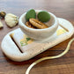 Large White Homes Jewelry Tray & Pot